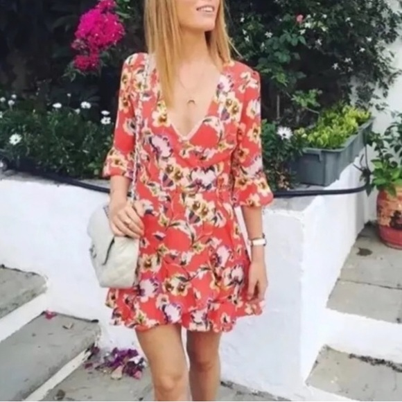 Zara Floral Wrap Romper Dress - Picture 7 of 15